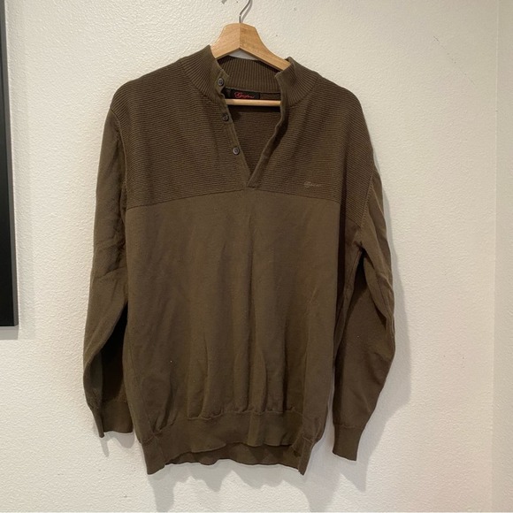 Gadoni of Italy Men's Brown Wool Sweater sz L - Picture 1 of 7
